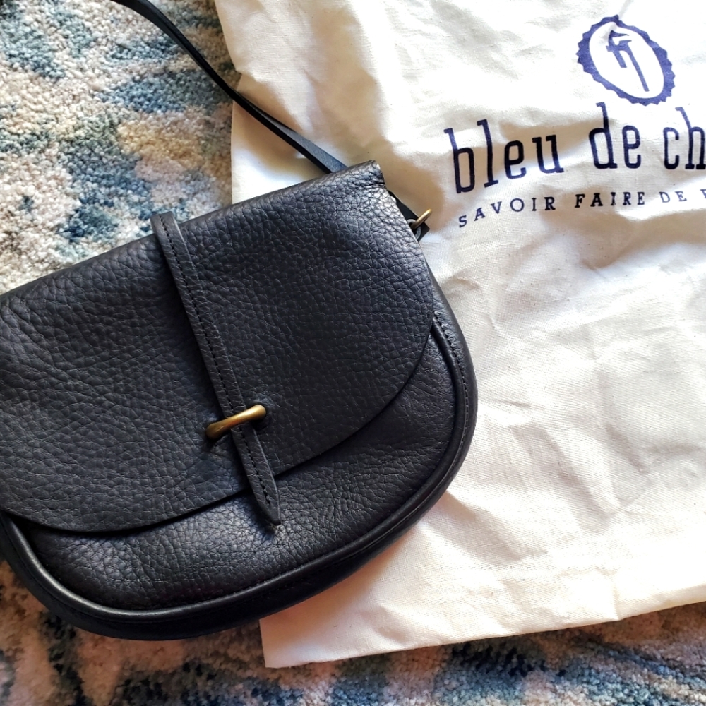 BLEU DE CHAUFFE JAVA LEATHER WOMEN'S HANDBAG Black